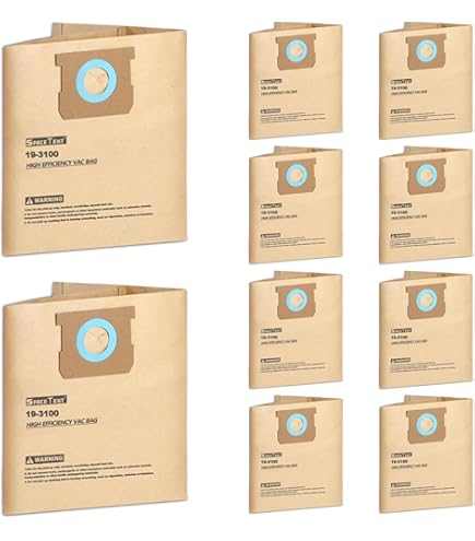 Amazon.com: *PORTER CABLE 78114 WET/DRY VAC FILTER BAG 5GAL 2PLY